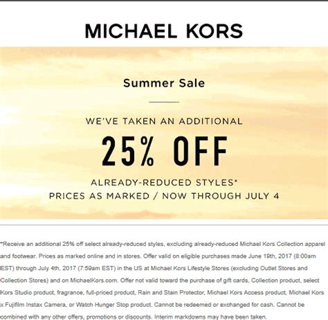 Michael Kors wallet promo code